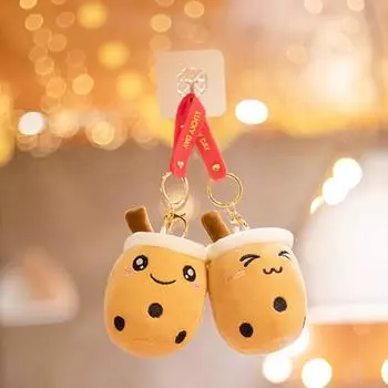 Kawaii Bubble Tea брелок мягкая плюшевая игрушка брелок мягкая кукла Боба милое украшение для рюкзака лучшие подарки на день рождения для девочек