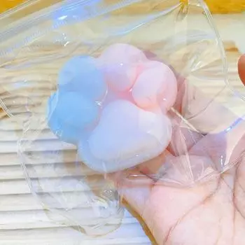 Kawaii Cute Tpr Gradient Ice Cream Cat Paw Squeeze Toys Медленнодействующая декомпрессионная игрушка для снятия стресса Детская игрушка для детей Игрушки