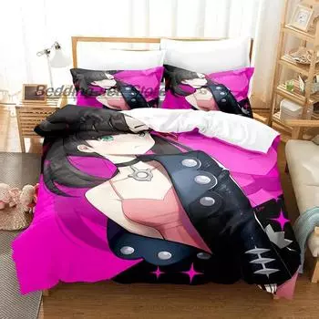 Kawaii Marnie Bedding Set Single Twin Full Queen King Size Bed Set Aldult Kid Bedroom Duvetcover Sets 3D Anime Bed Sheet Set 70x133cm 2pcs