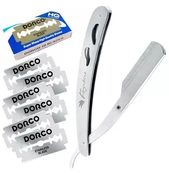 Kazakiri Impressive Close Shave Razor Face Shaving with 20 Replacement Blades Eyebrow Hair Razor (10 Blades) Women s
