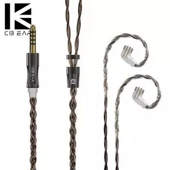KBEAR 4 Graphene Mixed Copper Silver Alloy Balance Line Наушники Обновленная линия 2pin 2.5mm-2pin