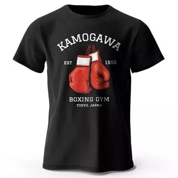 KBG Hajime No Ippo с принтом из чистого хлопка, винтажная футболка унисекс для тренажерного зала, женские топы унисекс, забавные топы в стиле хип-хоп, футболки, футболка с аниме, унисекс