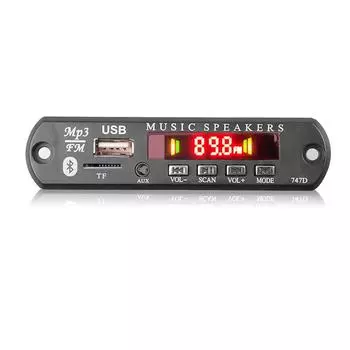 KEBIDU Bluetooth 5.0 MP3 декодер плата DC 9V-12V FM радио модуль беспроводной автомобильный музыкальный плеер поддержка USB AUX TF карта автомобильный комплект