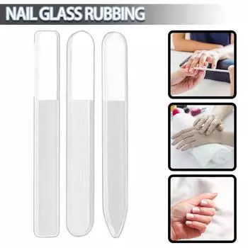 Kell Nano Glass Crystal Пилочка для полировки ногтей с футляром для буфера для ногтей Rectangular