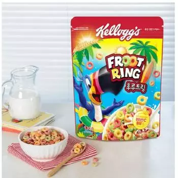 Kellogg s Froot Ring Корейские хлопья 530г
