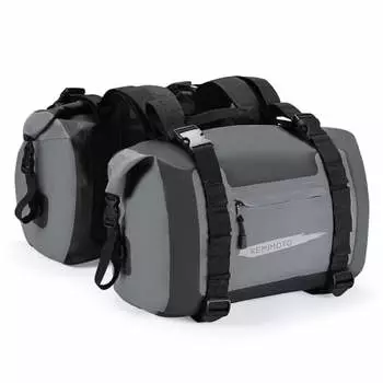 KEMIMOTO Bike Side Bag Водонепроницаемая большая вместимость 50 л Туристическая сумка 2 шт. Простая в установке CBR400 Z900RS Универсальная боковая сумка со светоотражающей лентой Bik