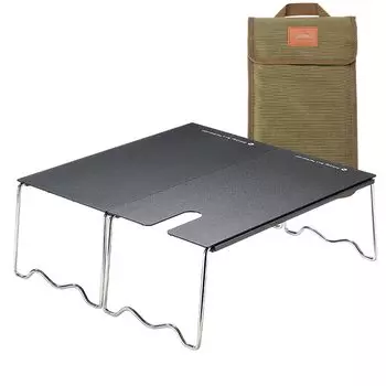 КЕМПИНГ MOON Solo Kitchen Одноконфорочная компактная плита Soto Windmaster Amicus с теплоизоляцией Стол Solo Table Алюминиевый стол с сумкой для хранения Кемпинг чёрный