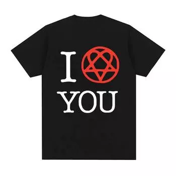 Кен Карсон I Love You Destroy Lonely Heartagram Opium Футболка с графическим принтом Мужчины Женщины Повседневные уютные хлопковые футболки с короткими рукавами XXL