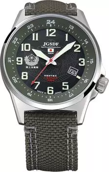 [KENTEX] Часы JSDF STANDARD Solar Ground Self-Defense Force Модель Military S715M-01 Green