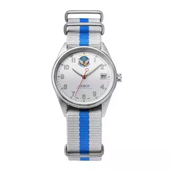 [KENTEX] часы синие импульсные стандартные Воздушные силы самообороны дата S806L-01 белые