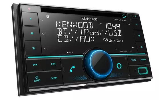 Kenwood 2DIN ресивер MP3 WMA AAC WAV FLAC совместимый CD USB iPod Bluetooth KENWOOD DPX-U760BT