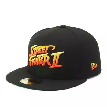 Кепка 59FIFTY Street Fighter 2 Title Logo черная 14125311 [New Era] (Черный/М/Мужской, женский) чёрный