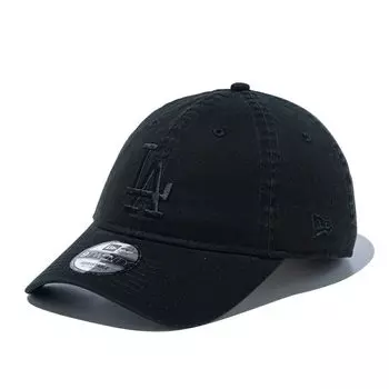 Кепка 9TWENTY Low Cap MLB LA 920 WASHED LOSDOD BLK BLK 25J [New Era] Черный/Черный M/L