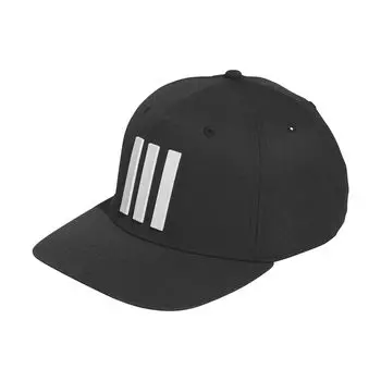 Кепка Adidas Golf Tour с тремя полосками для мужчин OSFX, Черная, чёрный