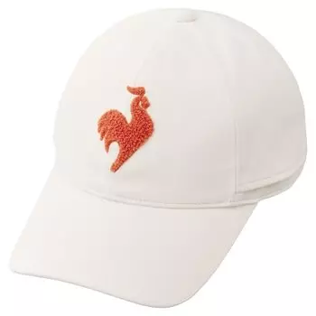 Кепка Coq Sportif Sagara с вышивкой, пушистая, стильная, впитывающая пот, быстросохнущая, антибактериальная и устойчивая к запахам, для гольфа LG4FCP02L WH00 [Le Golf]