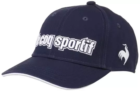 Кепка для гольфа Coq Sportif из хлопкового твила, простая, стандартная, универсальная, QGBVJC00AT NVWH [Le Golf] [Ограниченное распространение] для мужчин (темно-белый)