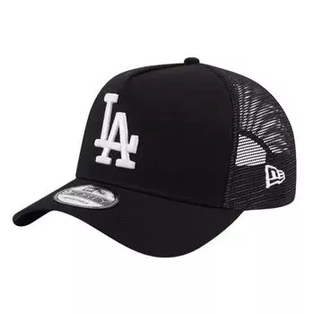 Кепка Dodgers LA NY Yankees MLB Snapback 9FORTY Trucker Hat Adjustable Plain Brand Street Black [New Era] Женская Мужская 940A-Frame [Товар]