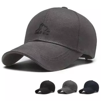 Кепка Four Seasons Outdoor Cap Men Spring Cotton Wide Brim Suntie Sports Duck Tonge Baseball Cap чёрный