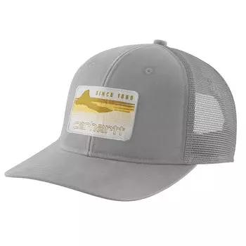 Кепка мужская Carhartt Canvas Mountain Patch One Size, цвет асфальт,