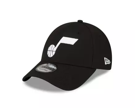 Кепка New Era 9Forty Strapback NBA LEAGUE Utah Jazz черная - чёрный