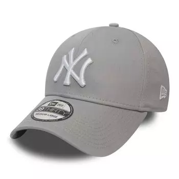 Кепка New Era New York Yankees Stretch Fit серая 3930 39thirty изогнутый козырек L XL серый