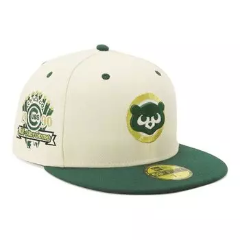 Кепка Newera 59FIFTY 14562011 NER35C2823 MLB Chicago Cubs CUB зеленая белая Shiro 7 SIDE PATCH ONSPOTZ изготовленная на заказ кепка Gokyu Fifty сезонная координация