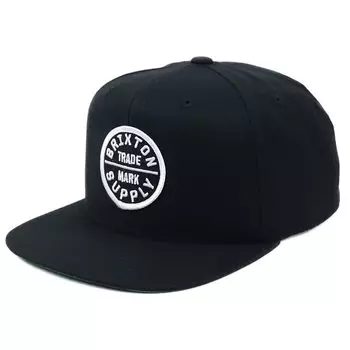 Кепка OATH 3 SNAPBACK CAP Hat Snapback Skater Skate Brand Black Free Size [Brixton] Mens [Товар]