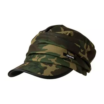Кепка рыболовная DAIWA Gathered Work Cap Green Camo Free Free Size DC-6521W