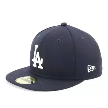 Кепка с плоским козырьком MLB Dodgers LA Navy 7 5950 LOSDOD NVY SWHT 25J [New Era] 3/4
