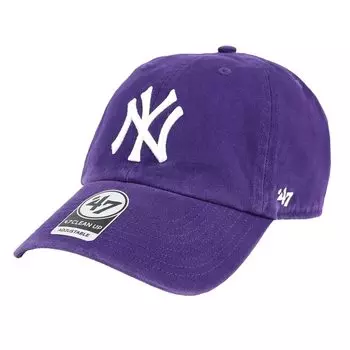 Кепка Seven 47 Yankees Cleanup NY Logo CLEAN UP CAP MENS LADIES Кепка Low Cap Purple [Forty Brand] Мужская Женская фиолетовый