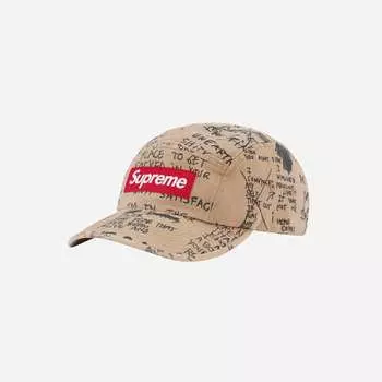 Кепка Supreme Gonz Poems Camp цвета хаки 23SS -