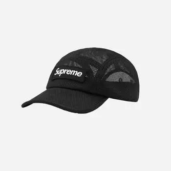 Кепка Supreme Mesh Cordura Camp Черная 23SS