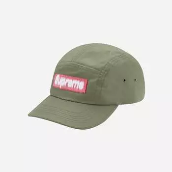 Кепка Supreme Reversed Label Camp Оливковая 21SS -