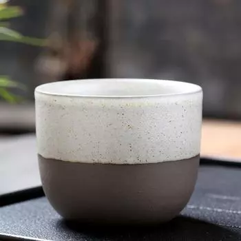 Керамическая чаша для чая кунг-фу, кофейная чашка, трансформирующаяся в печи матовая чашка для воды, ретро, сырая керамика, бытовая креативная посуда для напитков