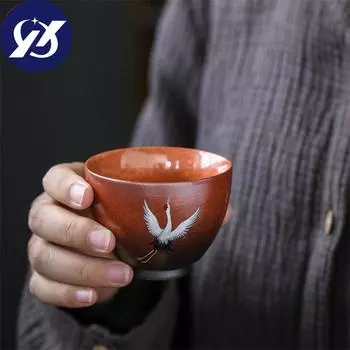 Керамическая чашка для чая Master, бытовые Ретро кунг-фу, посуда для напитков, офисные чайные чашки Cnese, ручная роспись, кран, чайная чаша, керамическая кружка для воды