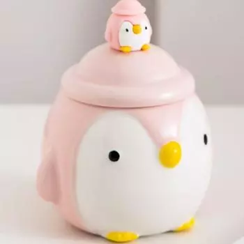 Керамическая чашка с милой курицей 3D и ложкой, креативные кофейные чашки с животными, детская чашка для завтрака с молоком, посуда для напитков 301-400ml