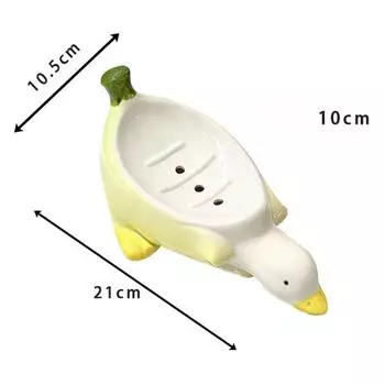 Керамическая мыльница в форме утки, мыльница, дренажный держатель для хранения, контейнер для мыла, блюдо для хранения, бытовые аксессуары для ванной комнаты