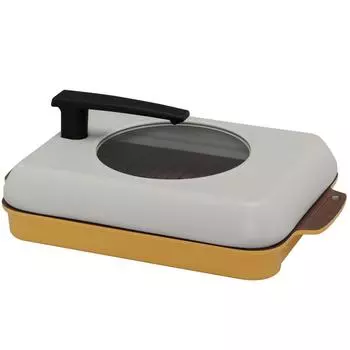Керамическая жаровня Iris Ohyama Healthy Roaster, желтая CHR-2721