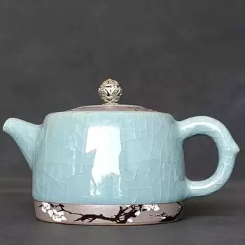 Керамический чайник Ge Kiln Art Crackle Чайник для воды Чайник и набор чашек для чая Пуэр Чайная посуда Чайная посуда Кофейная посуда Чайники Горшки