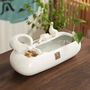 Керамический настольный фонтан-водопад для кошек, керамический фонтан для собак, миска для собак, аксессуары для кошек, поилка для кошек