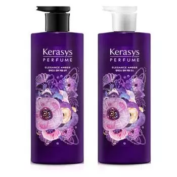 Kerasys Elegance Amber Парфюмированный шампунь 600 мл + Ополаскиватель 600 мл, 1 шт.