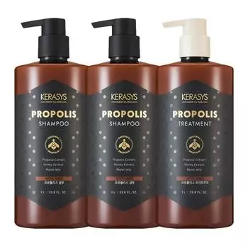 Kerasys Propolis Шампунь 2 и Лечение 1 Набор, 3л