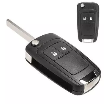 Key Shell Replacement 1pcs 2 Button 65*35*18MM Black