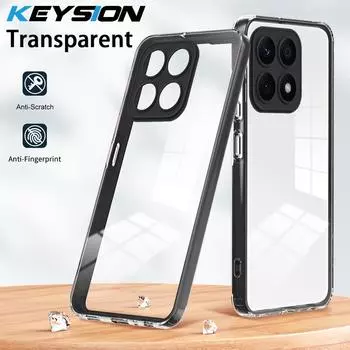 KEYSION Ударопрочный прозрачный чехол для HONOR X8b Прозрачный мягкий TPU силиконовый + PC телефон задняя крышка для Huawei Honor X8b for Honor X8b белый