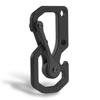 KeyUnity KU06BK брелок титановый брелок инструмент открывалка для бутылок брелок с функцией отвертки EDC инструмент карманный инструмент для ежедневного ношения мультитул