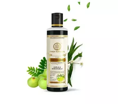 Khadi Natural Amla & Bhringraj шампунь/очищающее средство против перхоти и выпадения волос 210мл