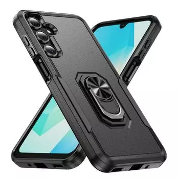 Kickstand Fall Protective Cover for Samsung Galaxy Plus S24 Ultra FE 5G Case Bag for Galaxy S24 FE чёрный