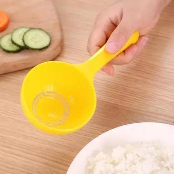 Kids Plastic Non-stick Half Round Dinnerware Kitchen Utensil Rice Scooper Soup Spoons Sushi Mold жёлтый
