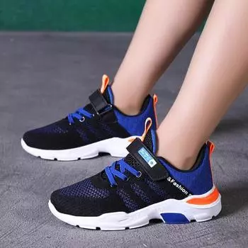 Kids Shoes Children Sneakers Non-slip Lightweight Sports Children s Shoes Quality Sneakers for Boys 30 синий