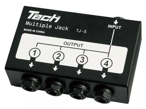 Kikutani TECH multiple jack 1 out in-4 TJ-5 чёрный